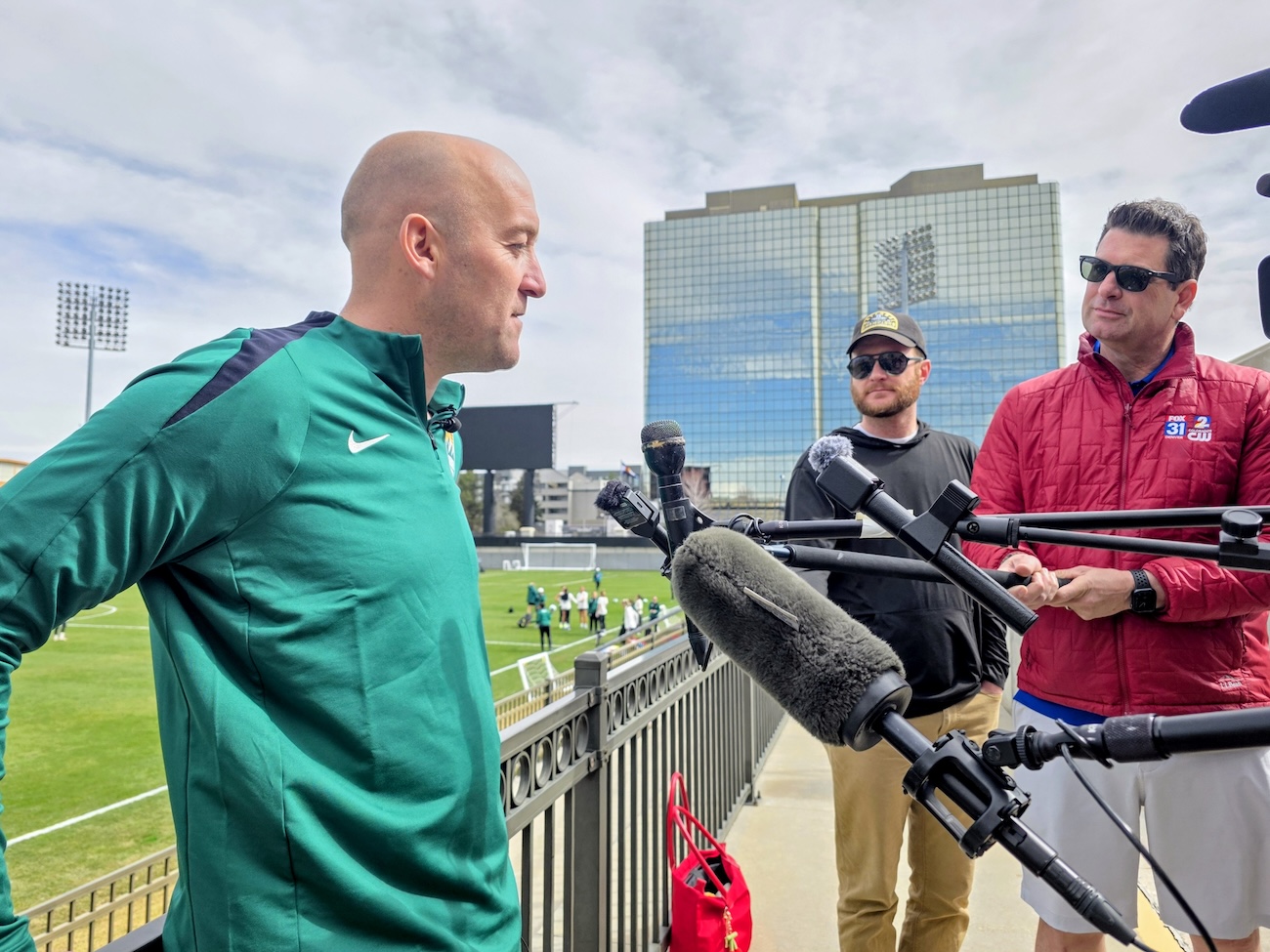 Nick Cushing media scrum