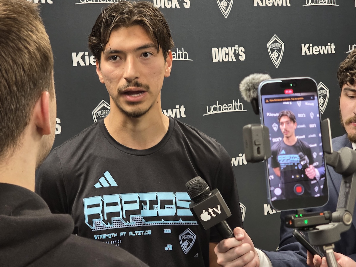 Josh Atencio mixed zone